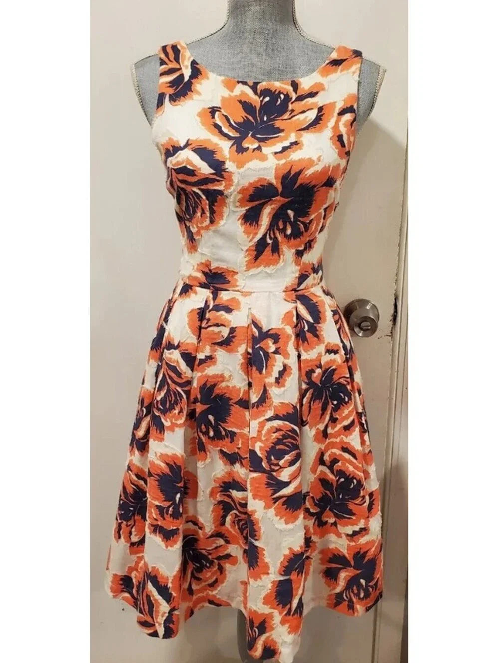 Anthropologie Porridge Size 4 Rosebloom Burnout Dress Floral